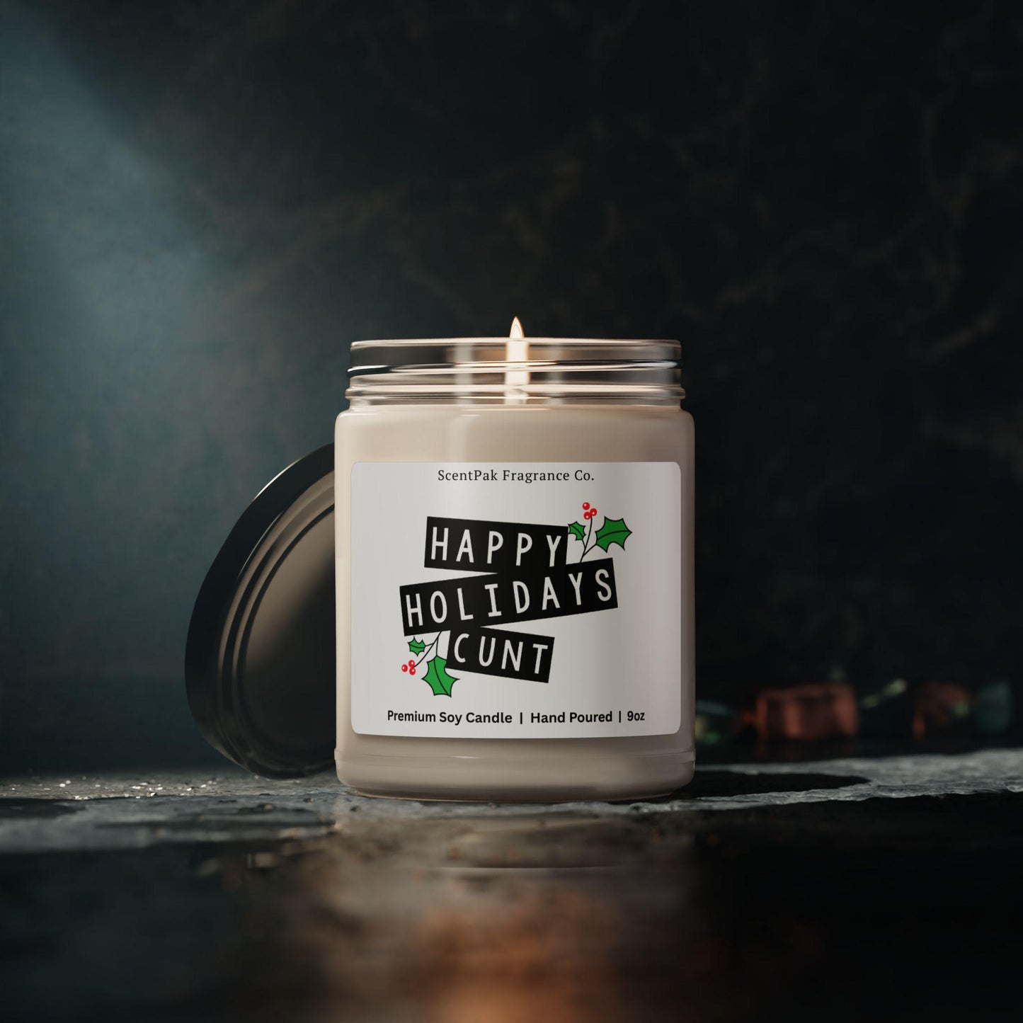 Funny Christmas Candle: Adult Humor Gag Gift, Sarcastic Holiday Decor