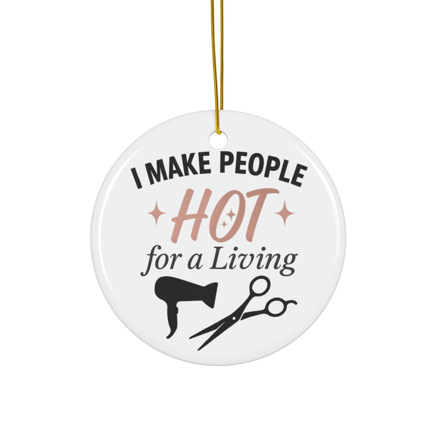 Funny Hairstylist Christmas Ornament: Perfect Holiday Gift for Beauty Salon Professionals & Cosmetologists