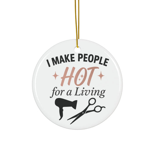 Funny Hairstylist Christmas Ornament: Perfect Holiday Gift for Beauty Salon Professionals & Cosmetologists