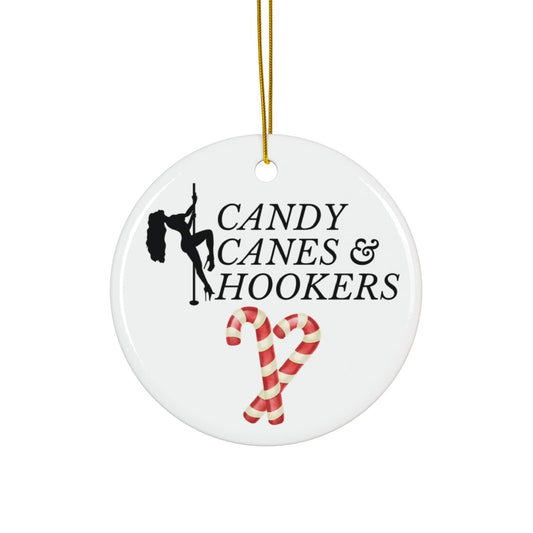 Adult Christmas Ornament: Candy Canes and Hook*rs, Brother and Friend Gift