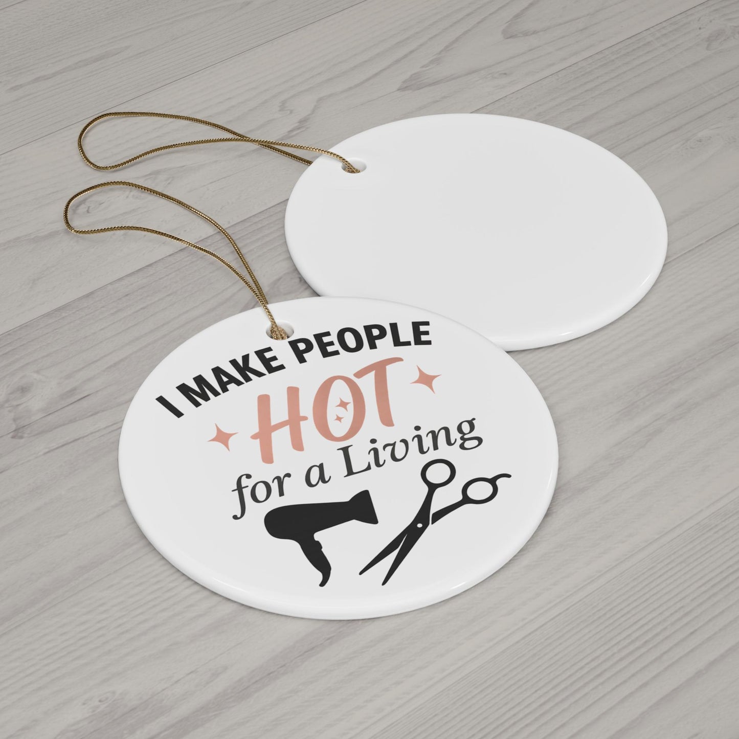 Funny Hairstylist Christmas Ornament: Perfect Holiday Gift for Beauty Salon Professionals & Cosmetologists
