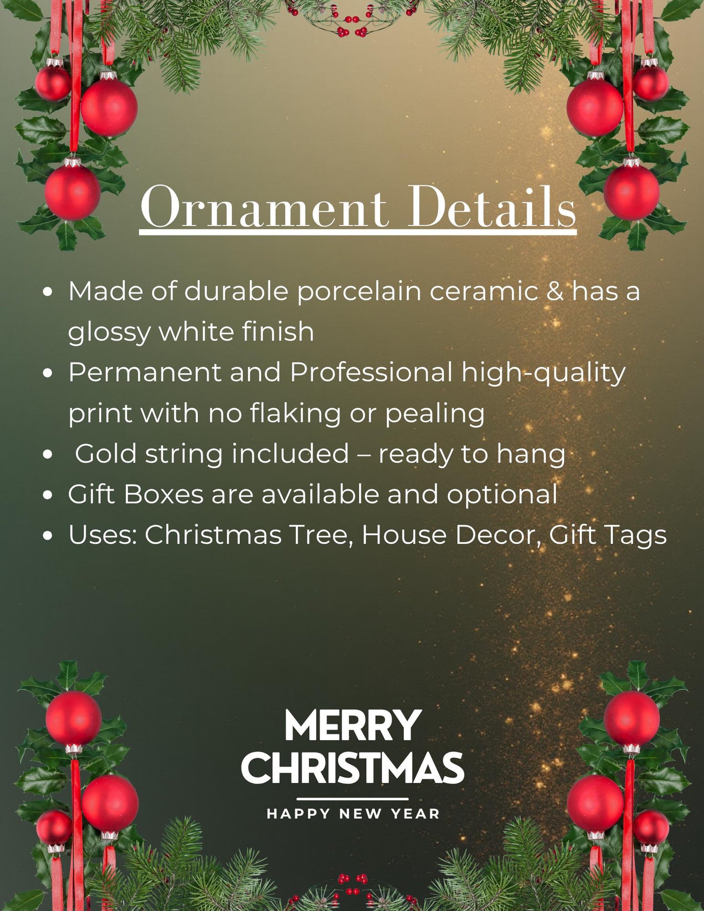 Mistletoe Hoe Funny Christmas Ornament: Adult Humor Holiday Decor