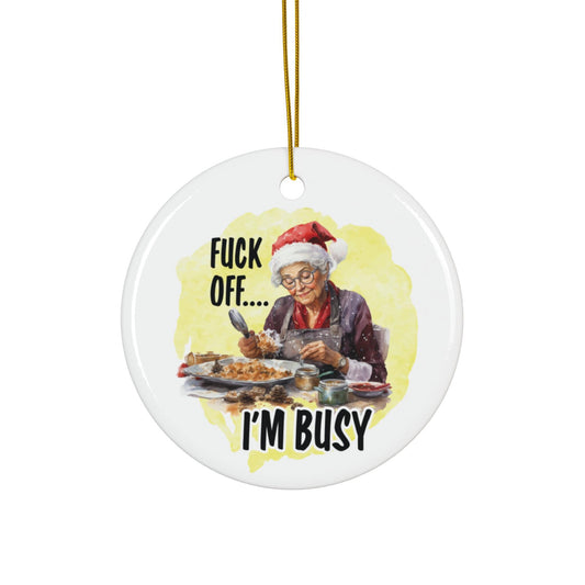 Funny Cooking Christmas Ornament: White Elephant Gift, Adult Humor