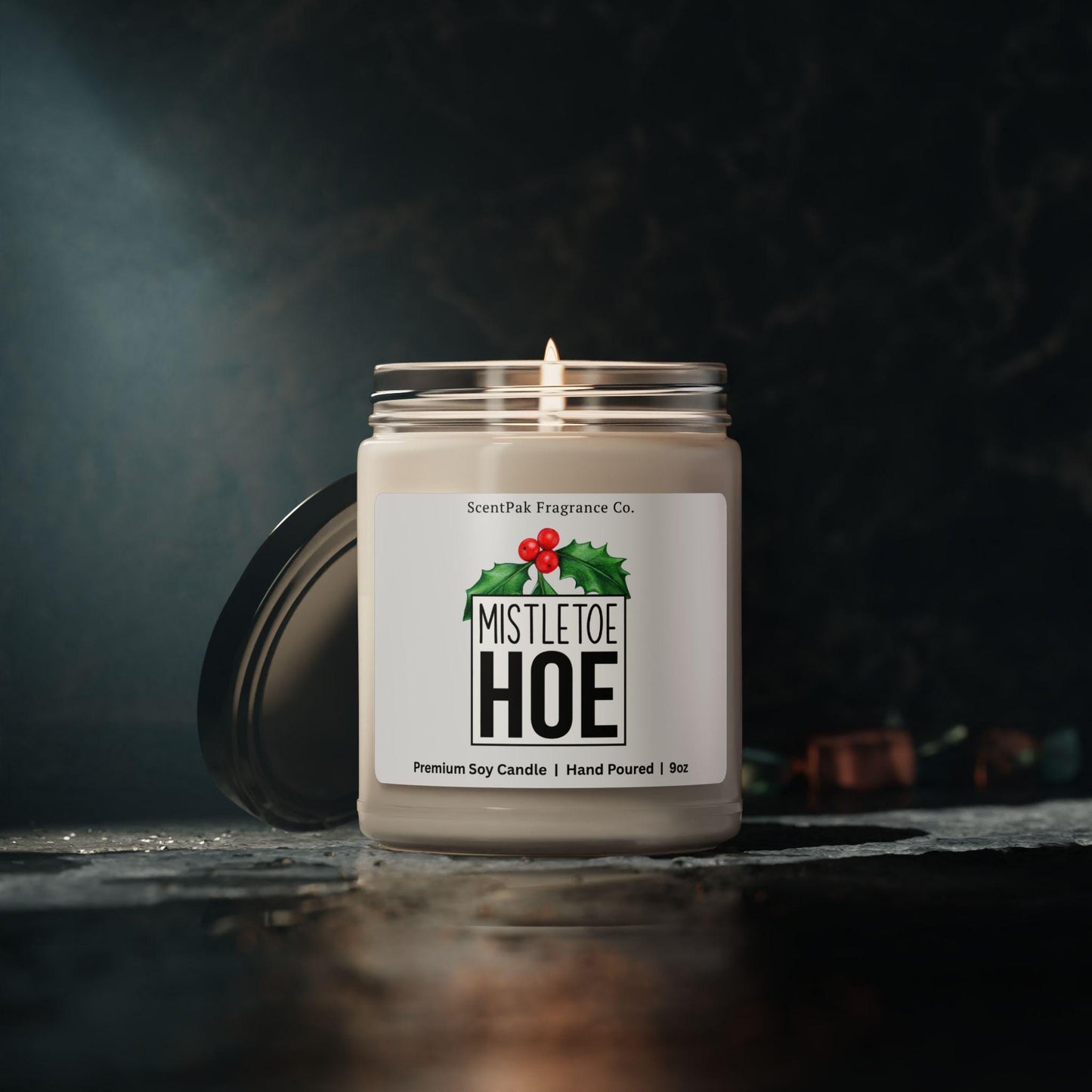 Mistletoe Ho* Christmas Candle, Naughty, Dark Humor Secret Santa, Funny White Elephant Gift