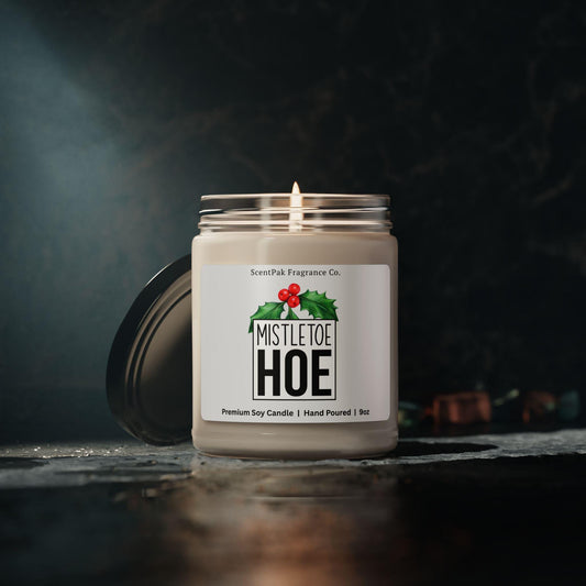 Mistletoe Ho* Christmas Candle, Naughty, Dark Humor Secret Santa, Funny White Elephant Gift