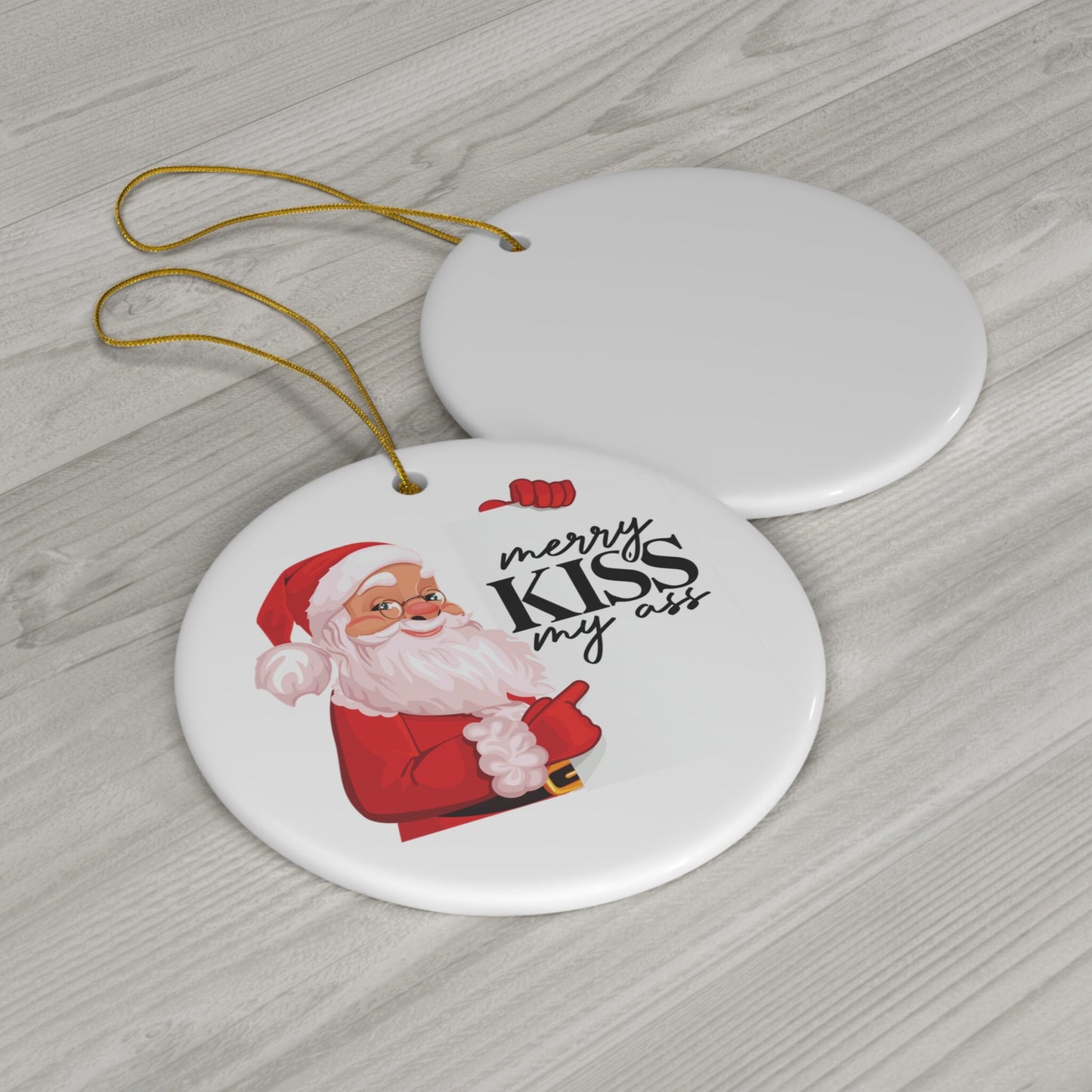 Merry Kiss My As* - White Elephant Sibling Gift