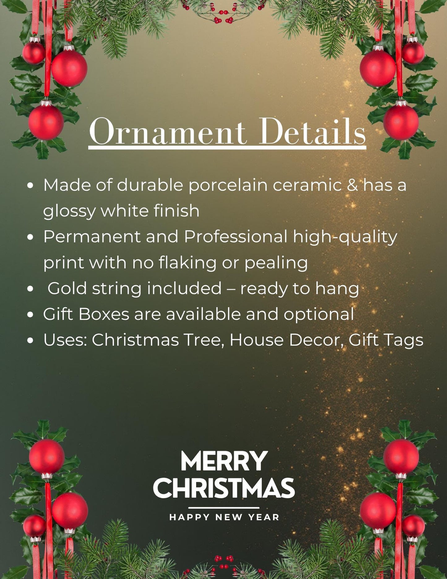 Bitch Better Have My Cookies Funny Christmas Ornament - Hilarious Baking Gag Gift Secret Santa White Elephant